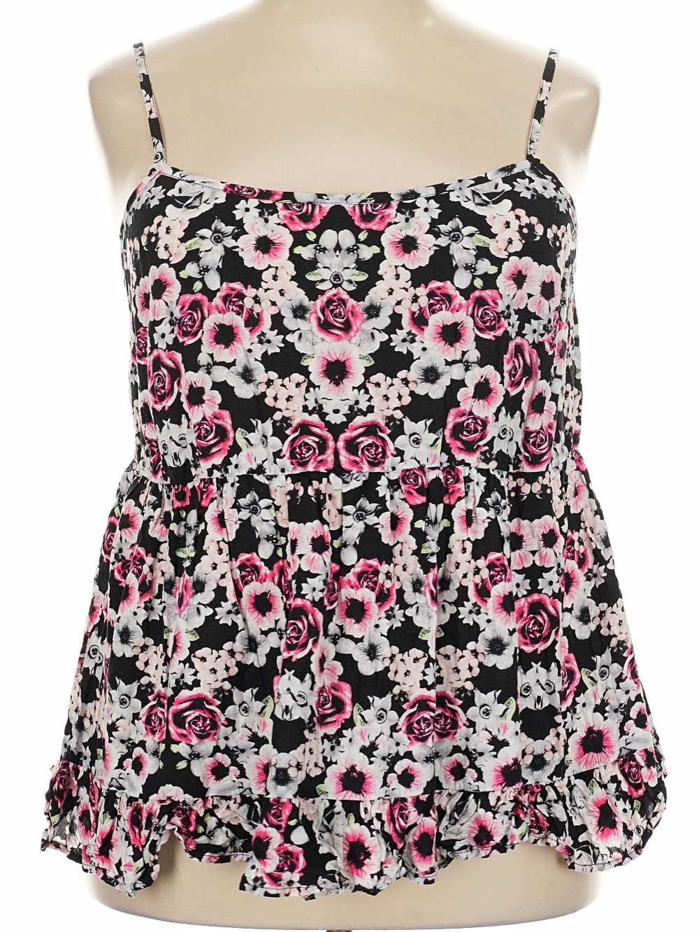 Torrid Sleeveless Swing Camisole Top Floral Garden Feminine Chic Plus Size 2X